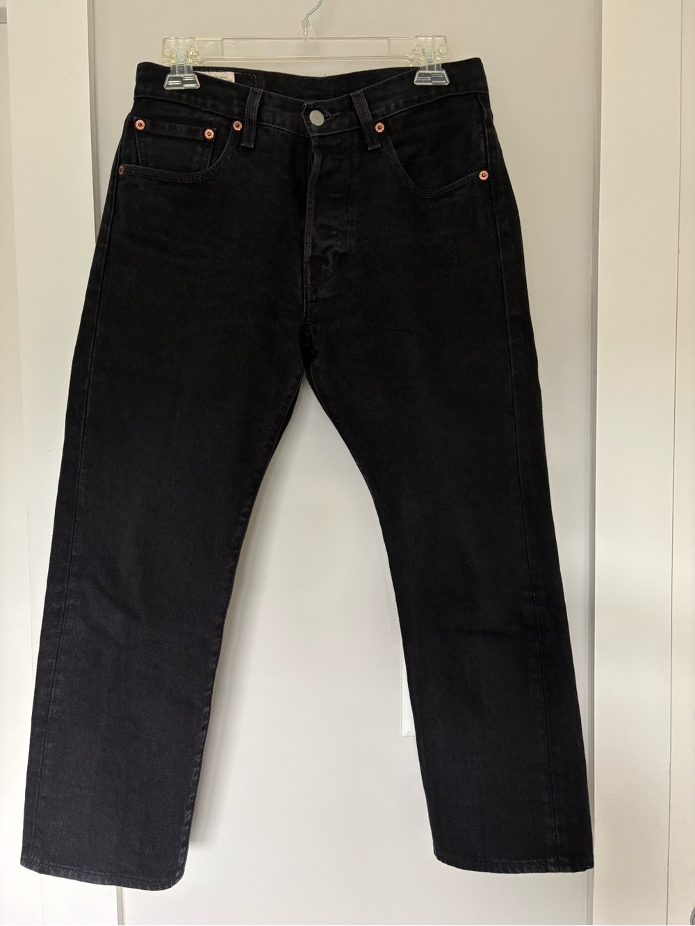 Levi's 501 ‘93 Black Straight-Leg Men's Jeans 28x24